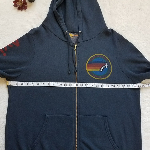 AVIATOR NATION VAIL CHARCOAL ZIP HOODIE_VENICE, CA - Picture 5 of 8